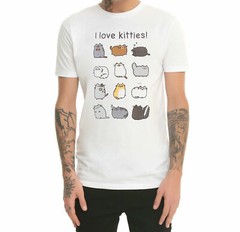 Pusheen The Cat 3 Shirt Bundle SO LAZY – PIZZA BOX – I LOVE KITTIES T-Shirt NWT