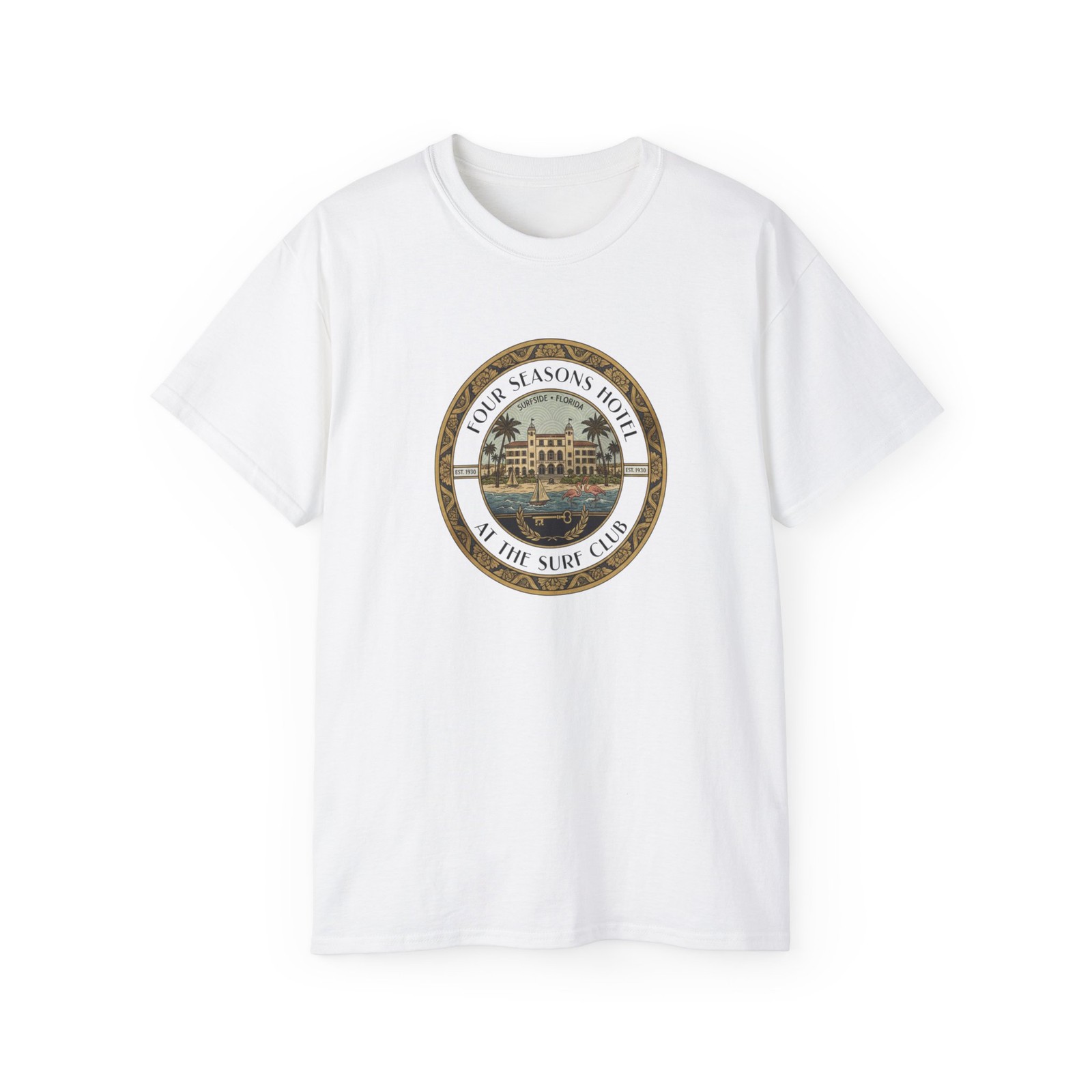 Four Seasons Hotel Logo Tee | Vintage Hotel Crest T-Shirt gallery