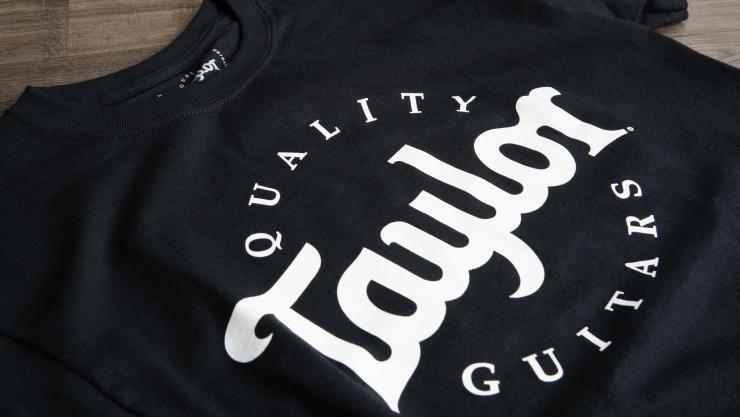 Official Taylor Men's Logo T-Shirt, #1585 Gilden G200 @ LA Guitar Sales gallery