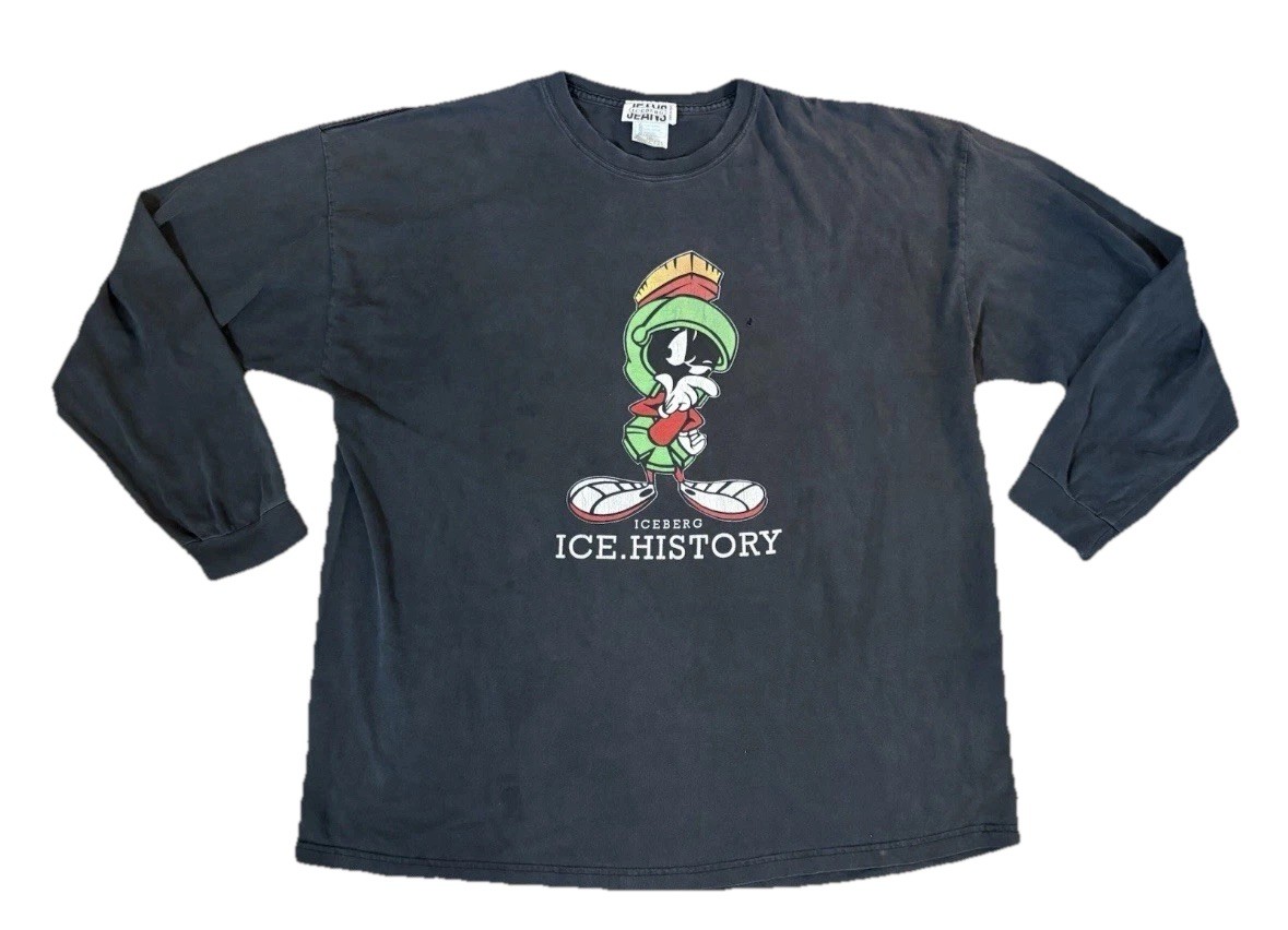Vintage Iceberg History Double Sided Shirt Marvin The Martian 3XL READ
