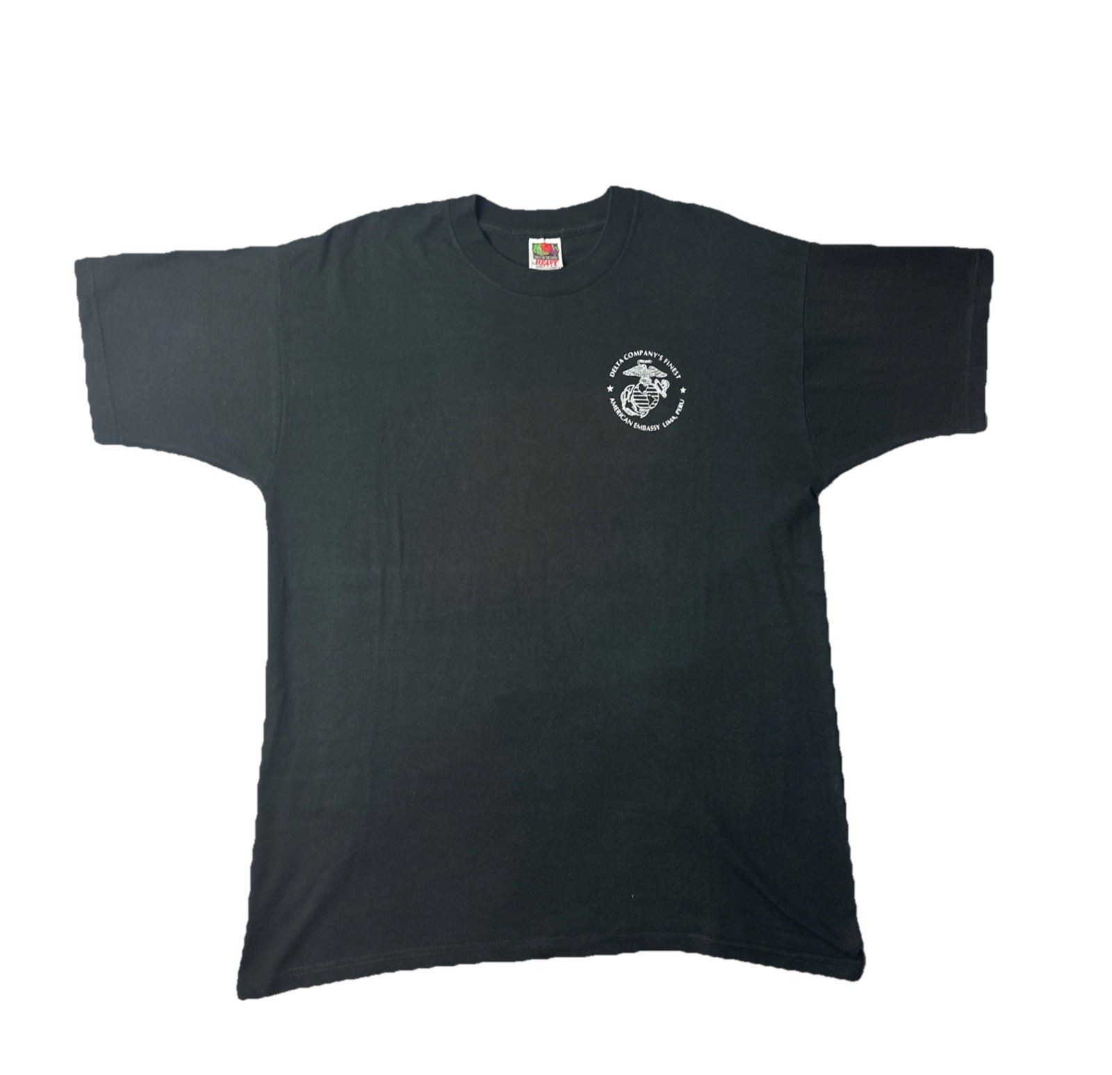 VTG 90s Lima Peru Marines T Shirt SZ XL Grunge Single Stitch Black gallery