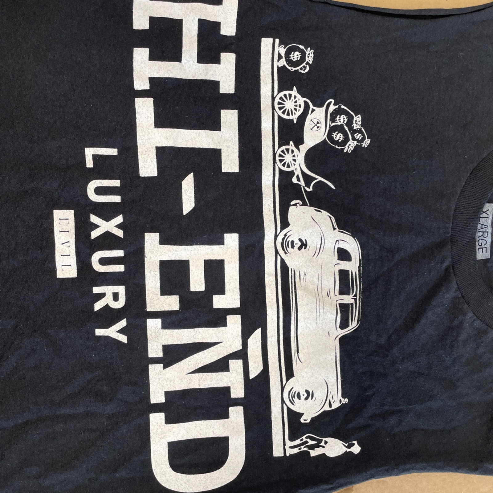 Black, sleeveless T-shirt by civil XL gallery