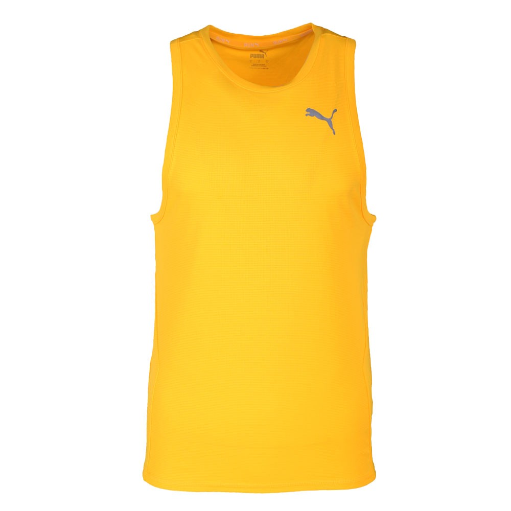 PUMA Run Favorite Singlet Crew Neck Athletic Tank Top Mens Yellow Casual Athlet gallery