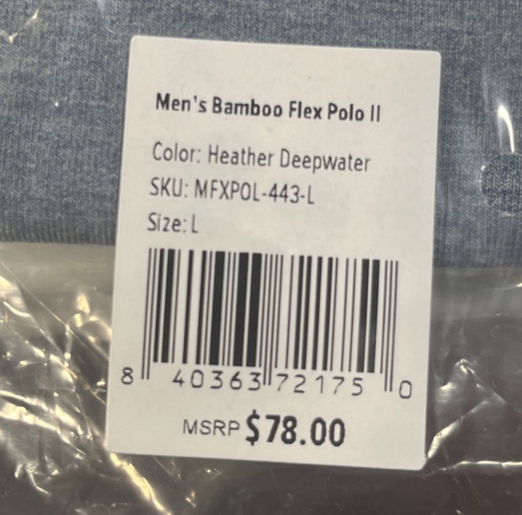 Free Fly Men’s Bamboo Flex Polo || T Shirt (MFXPOL-443-L) Size L Color Blue gallery
