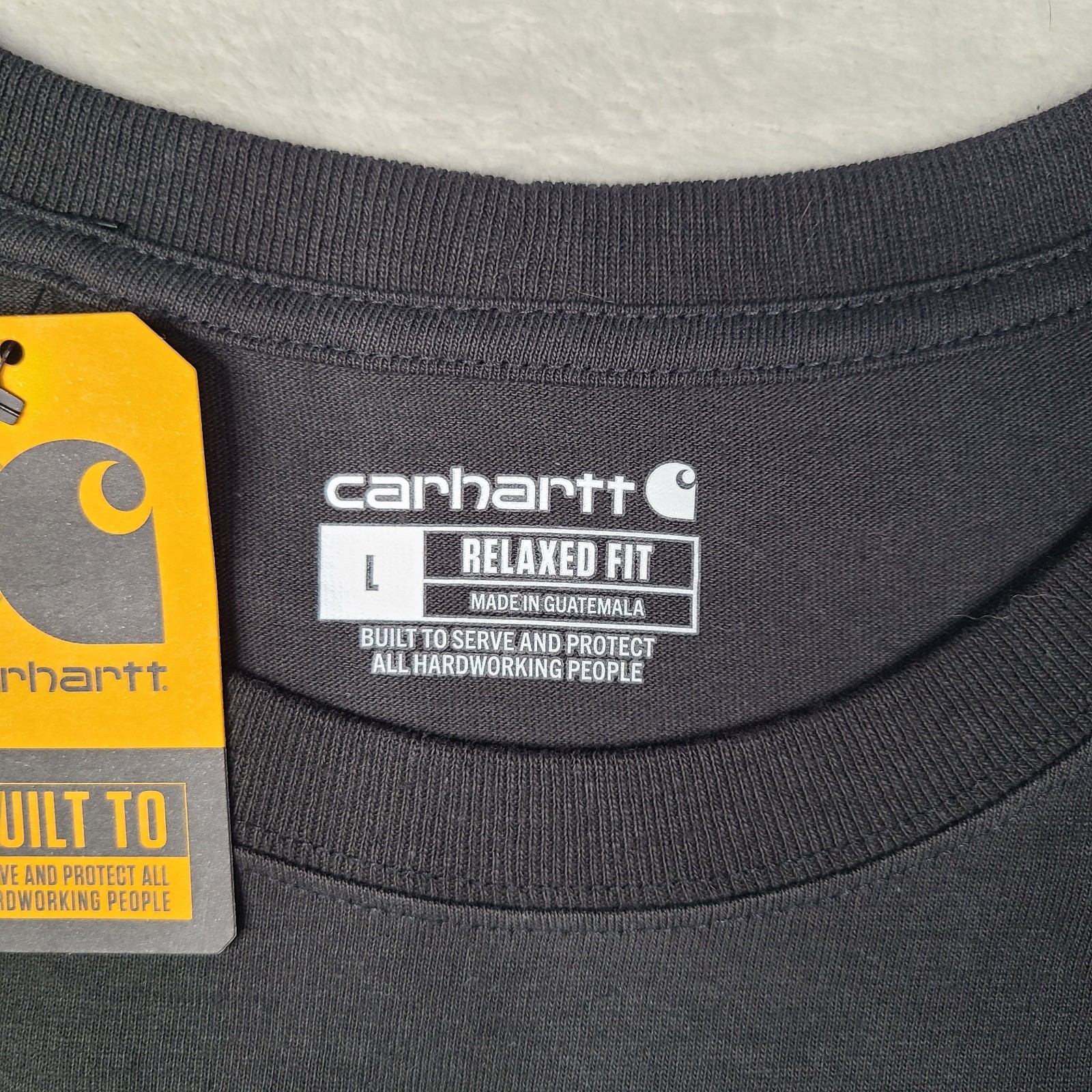 CARHARTT Men's Texas State Relaxed Fit Heavyweight Graphic T-Shirt L Black NWT gallery