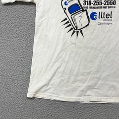 Vtg Cell Phone Shirt Alltalk Wireless Adult L White Alltel Y2K Crewneck