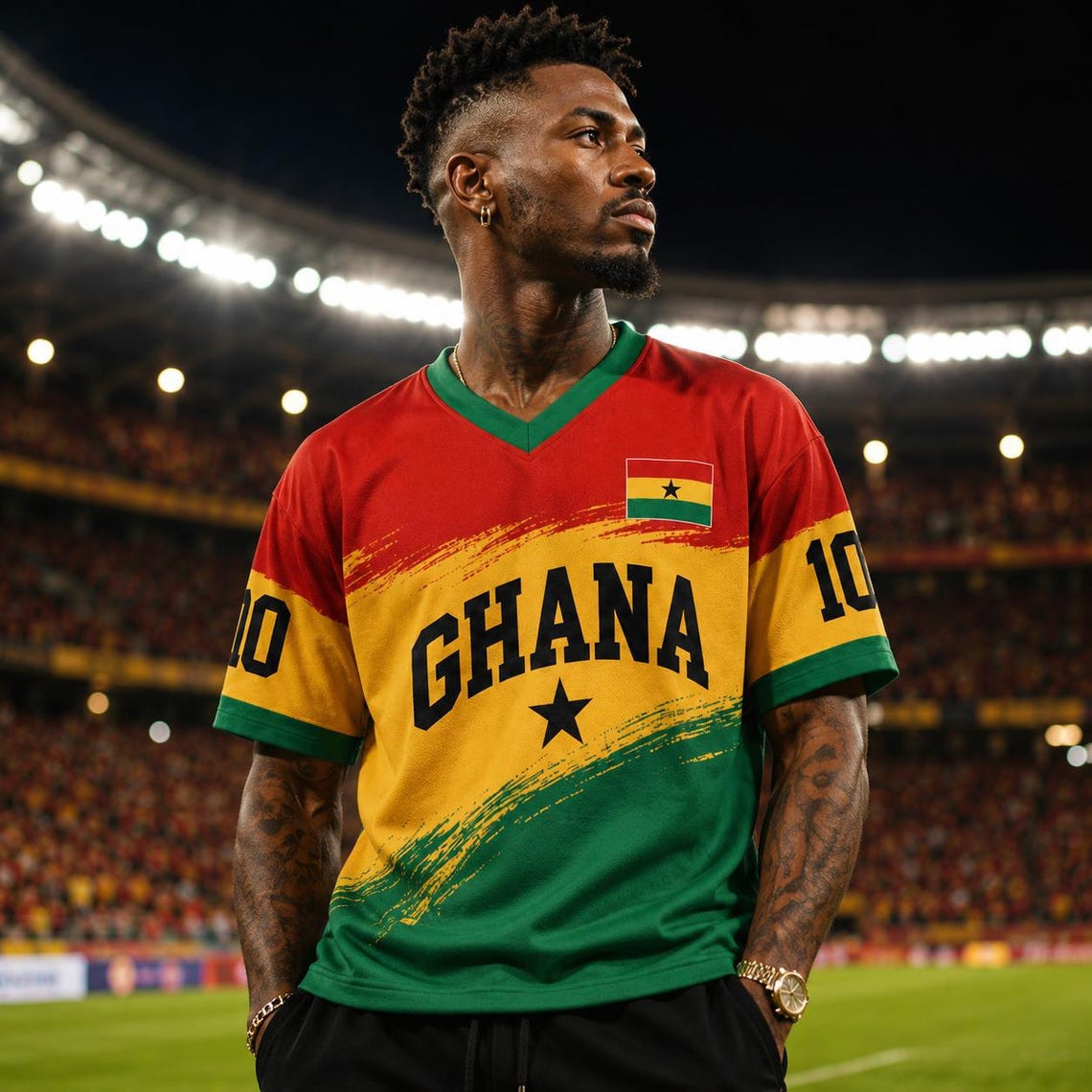 Personalized Ghana Soccer Jersey, Custom Name Number Football Shirt gallery
