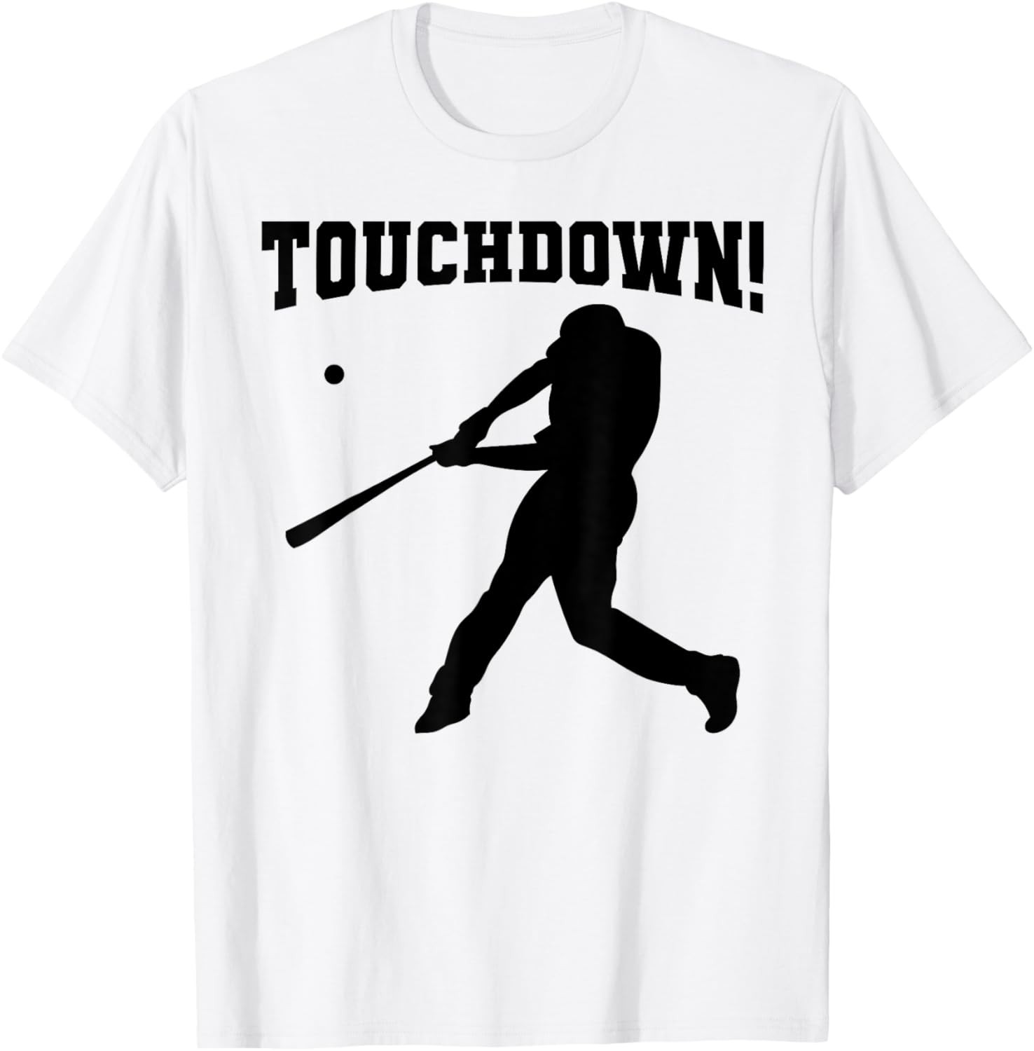 Touchdown Baseball Funny Football Sports Humor Joke Vintage T-Shirt