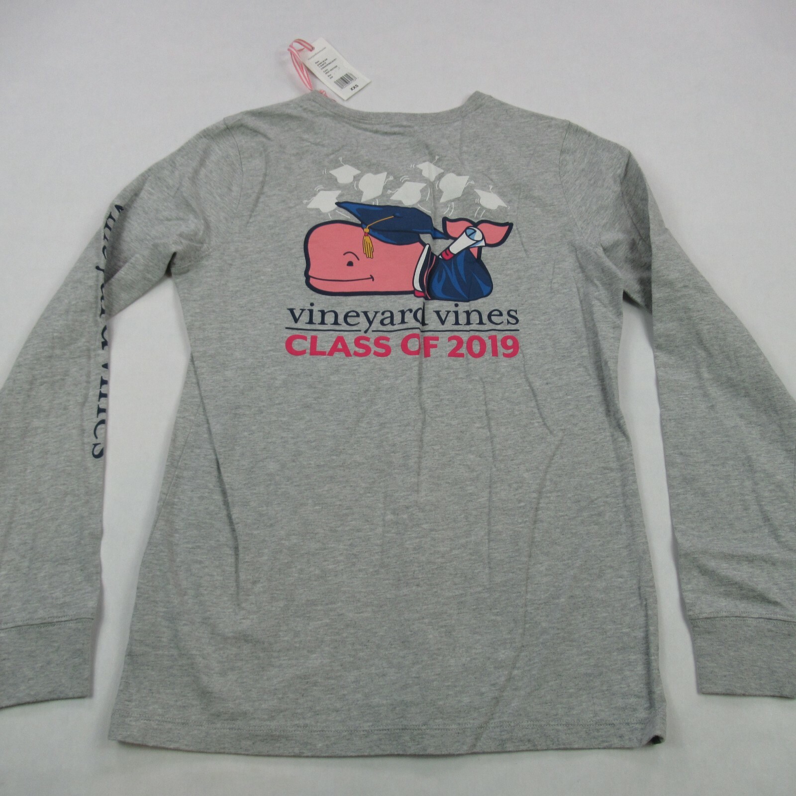 Vineyard Vines Shirt Mens 2XS Gray Long Sleeve Crew Neck Pocket Cotton gallery