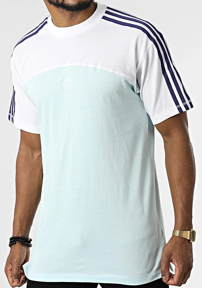 adidas Originals Men's Blocked 3-Stripes Tee Casual Short Sleeves T-Shirt gallery