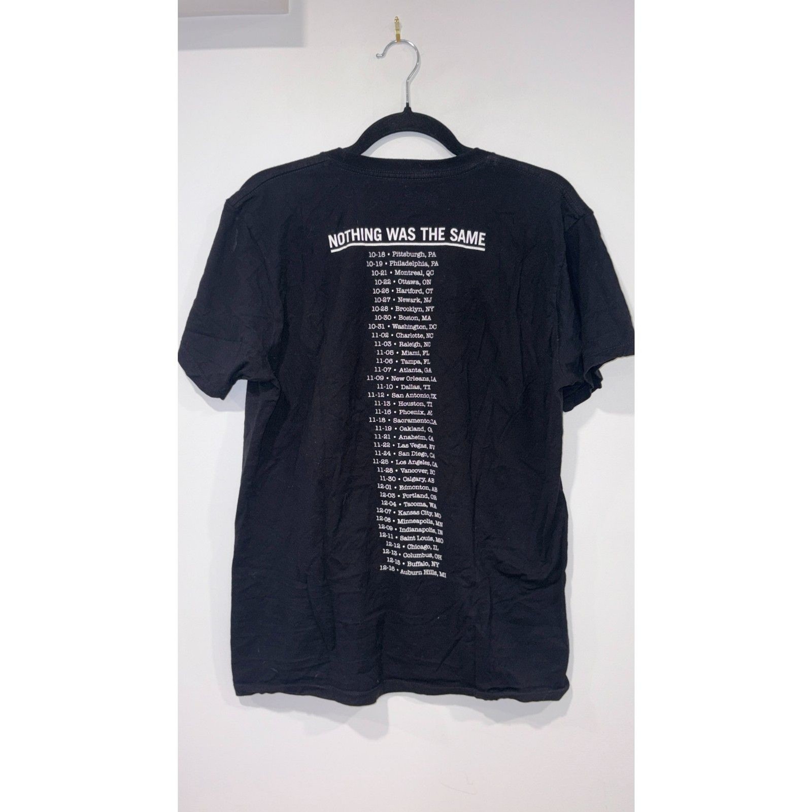 2013 Drake Nothing Was the Same Tour Tee Men’s M Double-Sided Black gallery