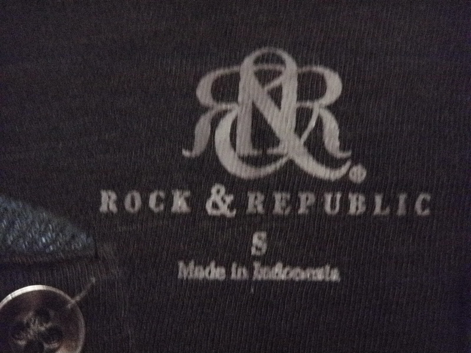 Rock & Republic Henley Pullover Men S Blue Black Long Sleeve gallery