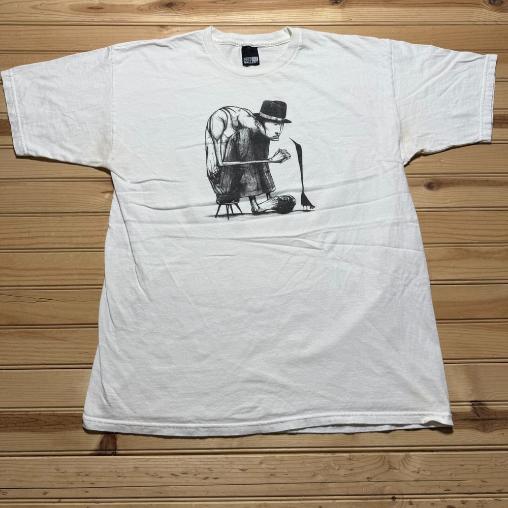 Fifty24SF Gallery Anime Graphic Old Man Skate Shirt Size Large
