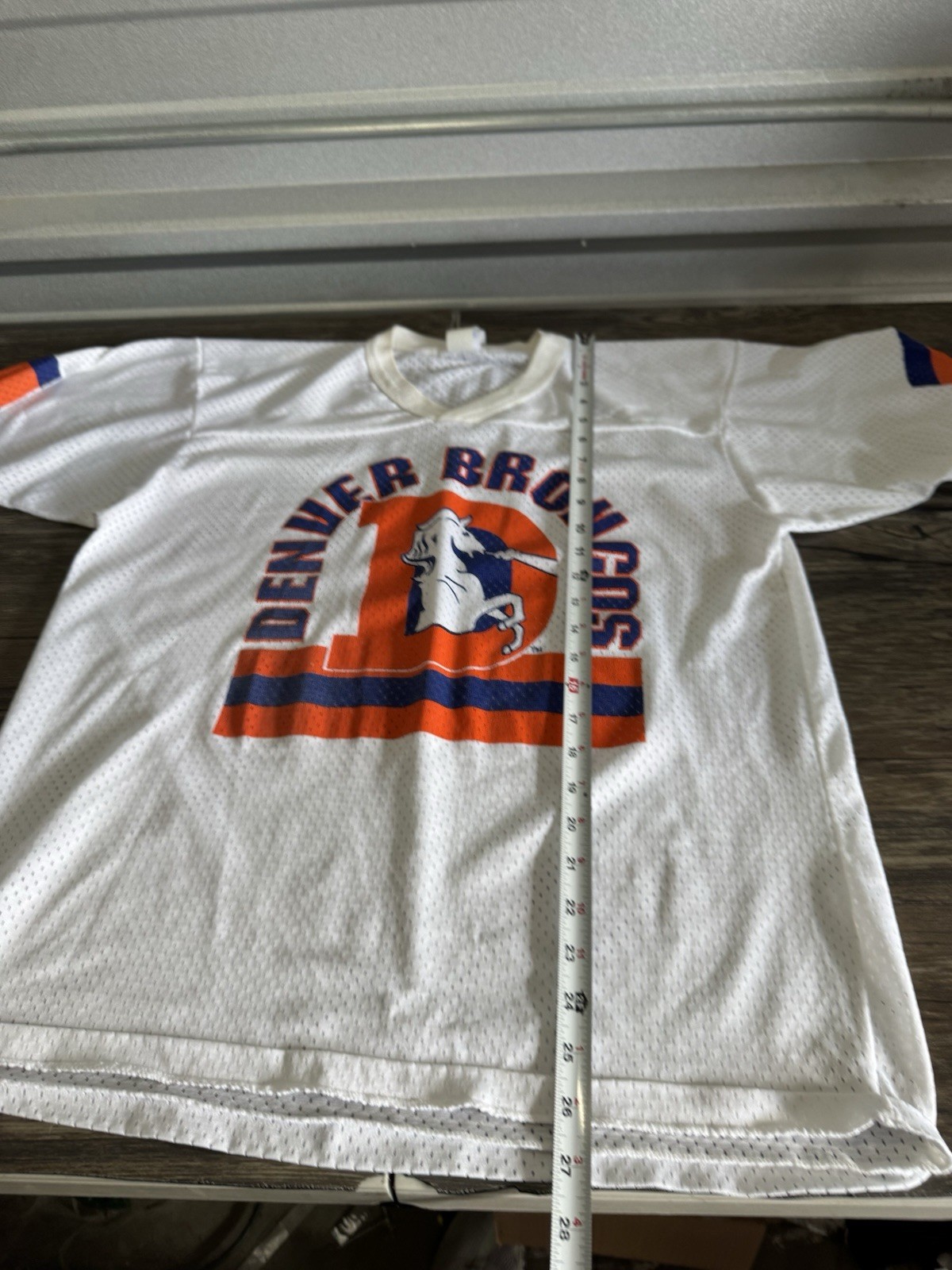 Vintage Denver Broncos Old Logo Garan Shirt XL Single Stitch USA 80s 90s Hockey gallery