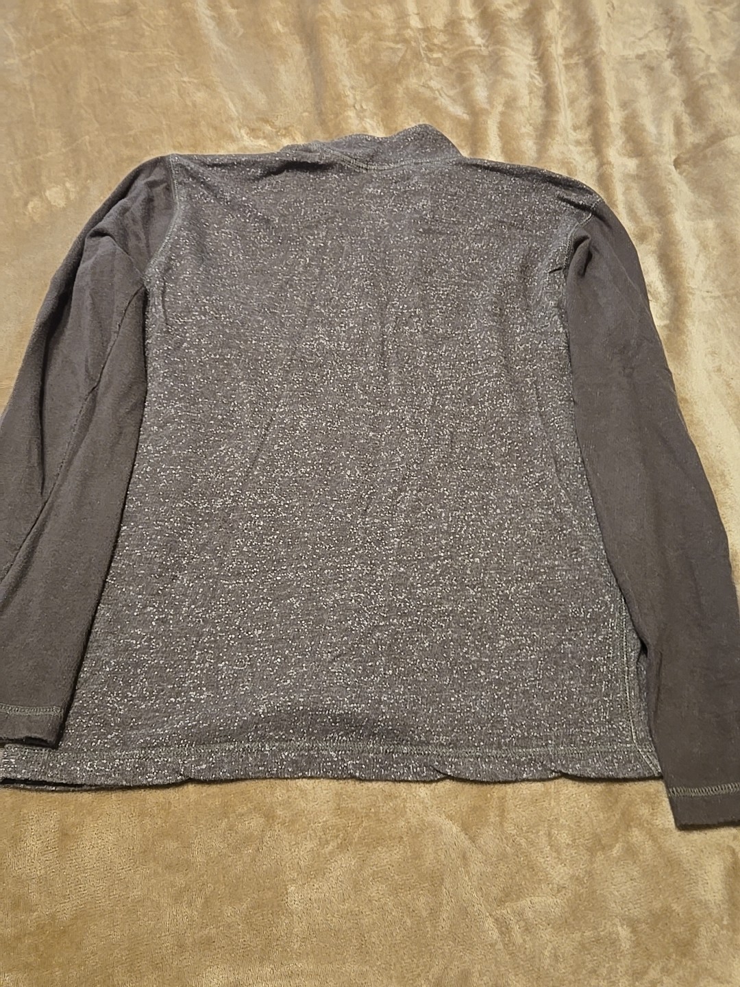Washed Stoned & Beaten Quarter Zip Men’s Large Brown Vintage 1946 Pre-owned gallery