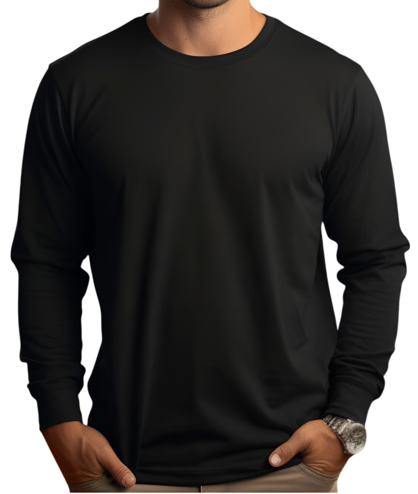 DRI-FIT Long Sleeve T-Shirts, UPF 50+ Sun Protection Shirt BLACK gallery