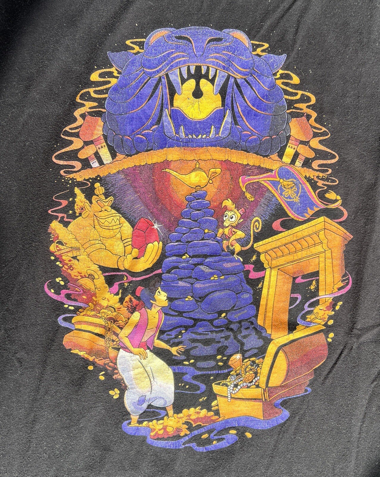 Aladdin Disney Cave Of Wonders Unisex T Shirt Size M gallery