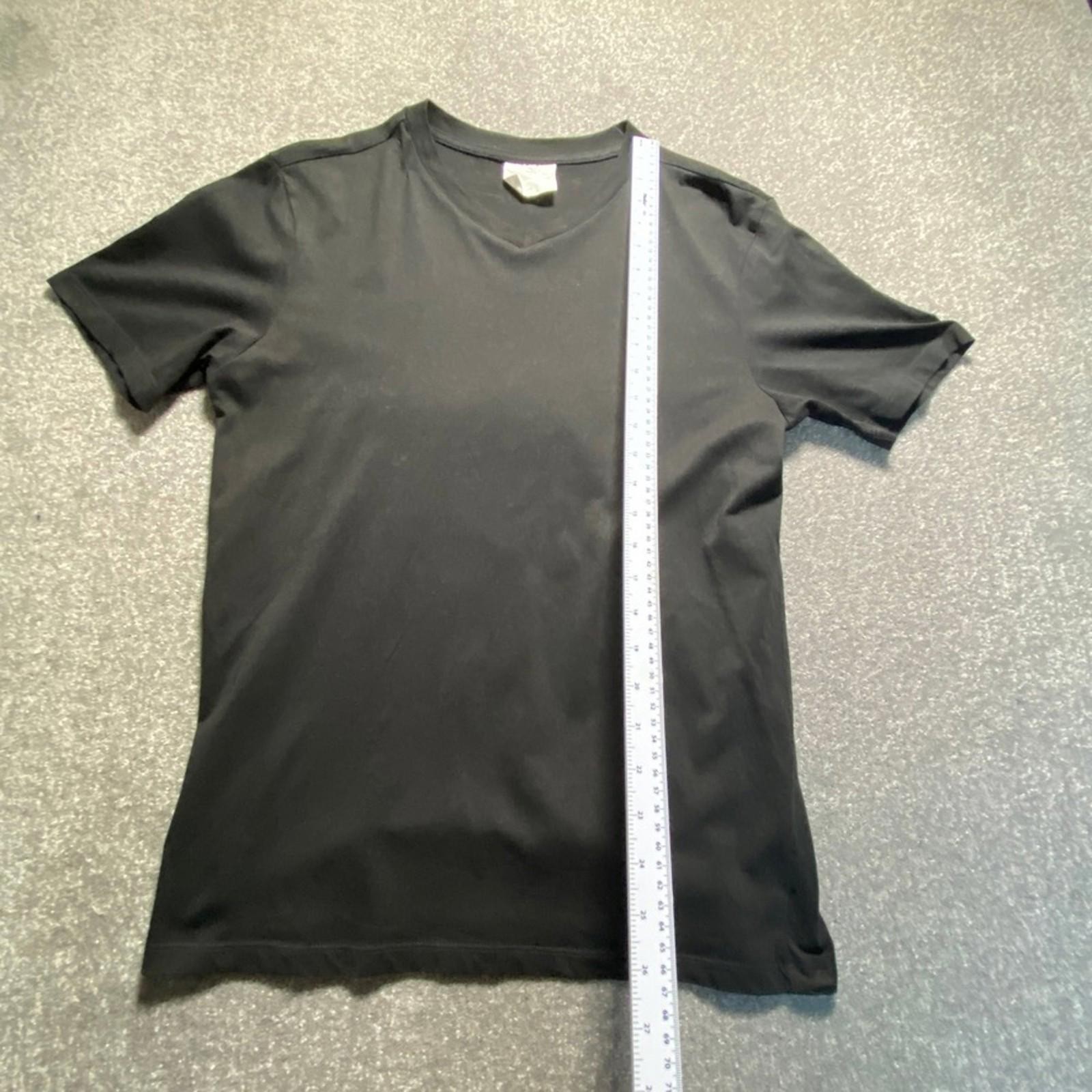 MNG T-Shirt Men's Medium Black Regular Fit V-Neck Casual Style gallery