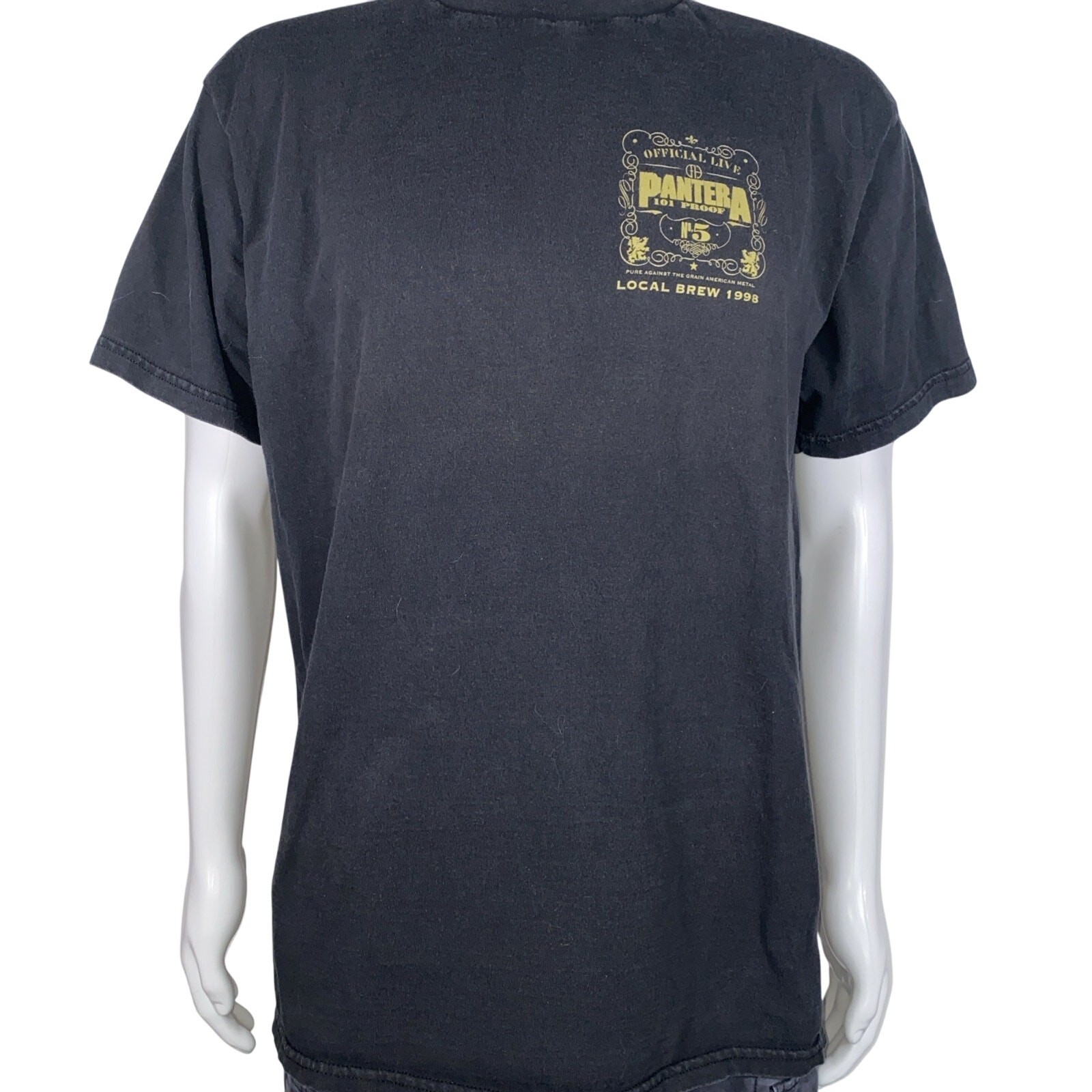 Pantera Live 101 Proof 1998 Crew T-Shirt Official Local Brew Metal Band Tee XL