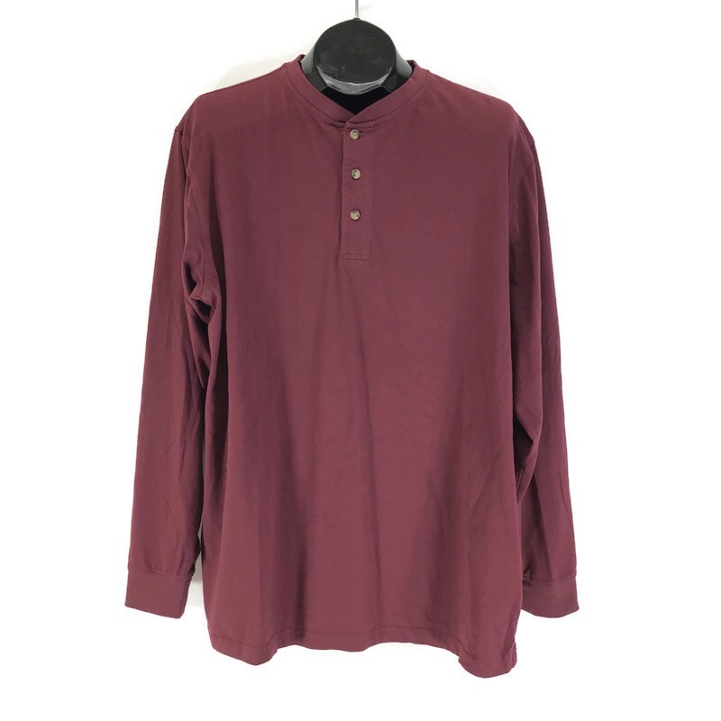 L.L. Bean Carefree Unshrinkable Tee Henley Men's Large Tall Traditional Fit Port gallery