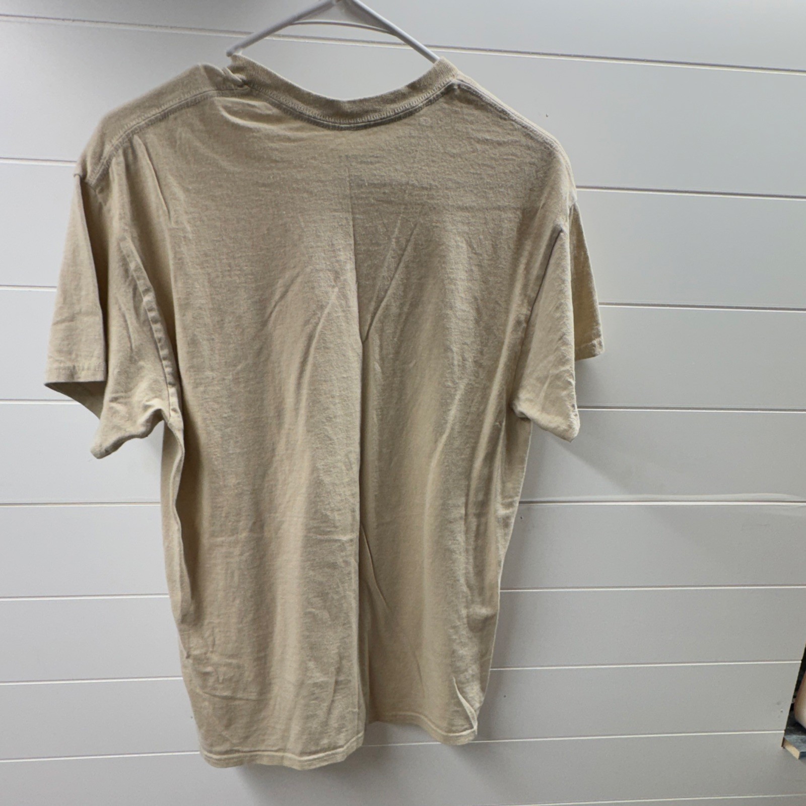 Johnny Cash Music Graphic Tee Beige L Regular Knit Cotton Short Sleeve Crew Neck gallery
