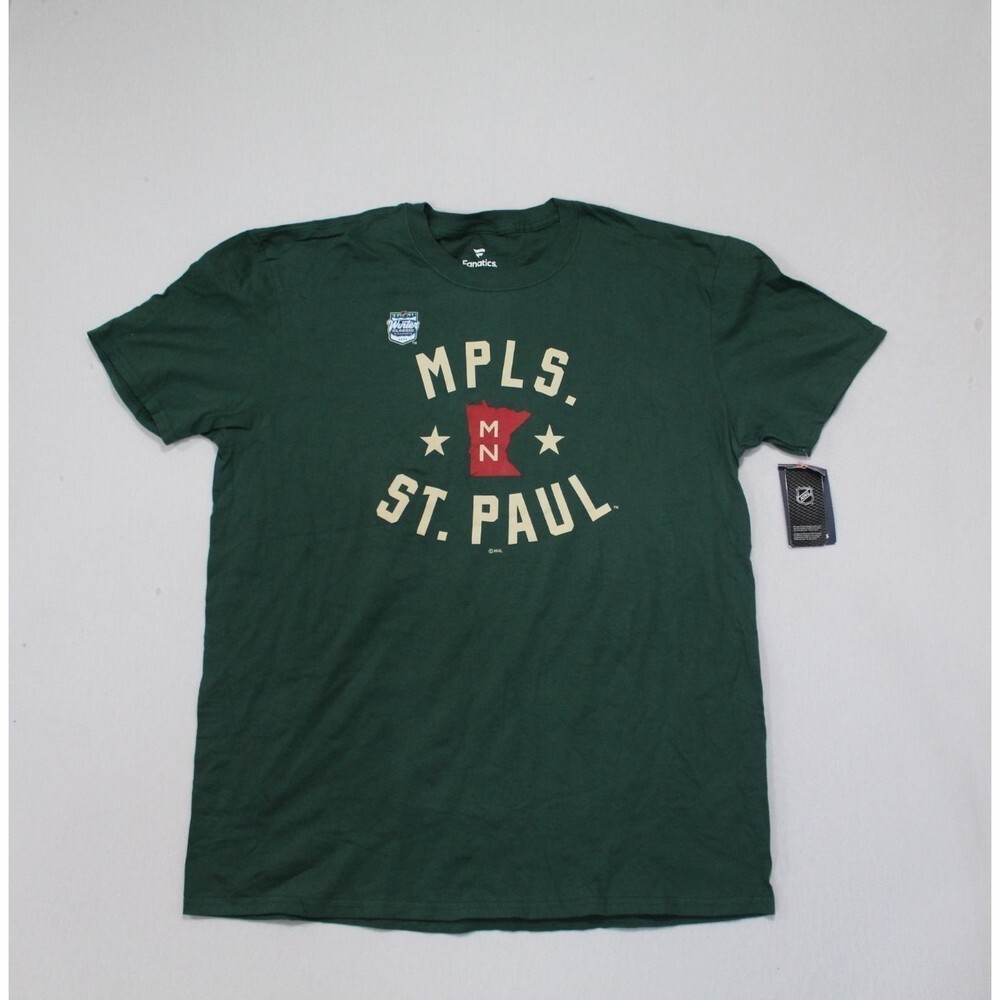 Minnesota Men Green Tee Shirt MPLS Winter Classic St Paul NHL NWT Size XL gallery