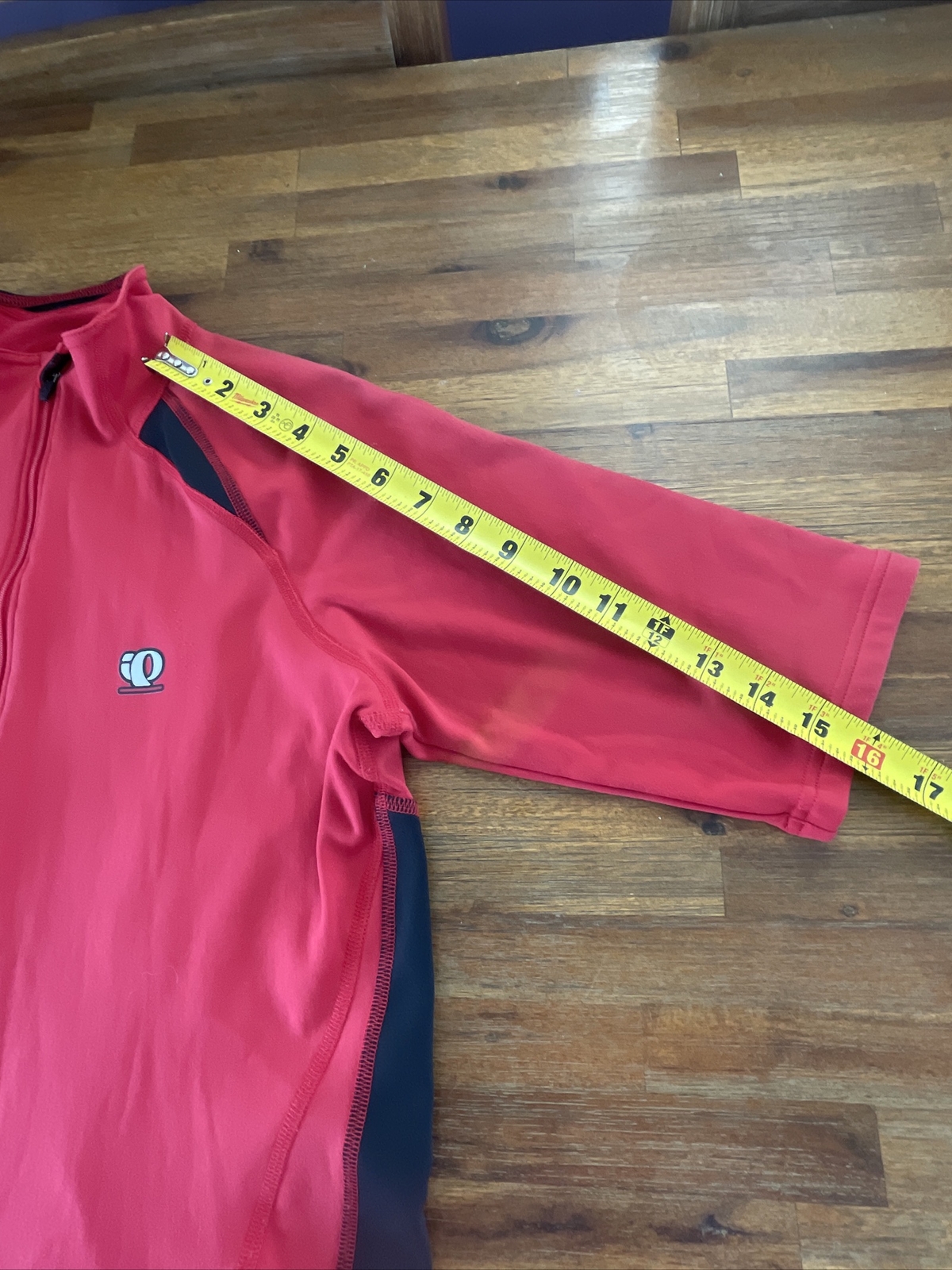 Pearl Izumi Biker Jersey Men's Vented Two Pockets Back Zip front - Medium M used gallery