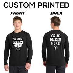 Sport-Tek Long Sleeve Ultimate Performance Crew, Soft Cotton Custom Printed Gift