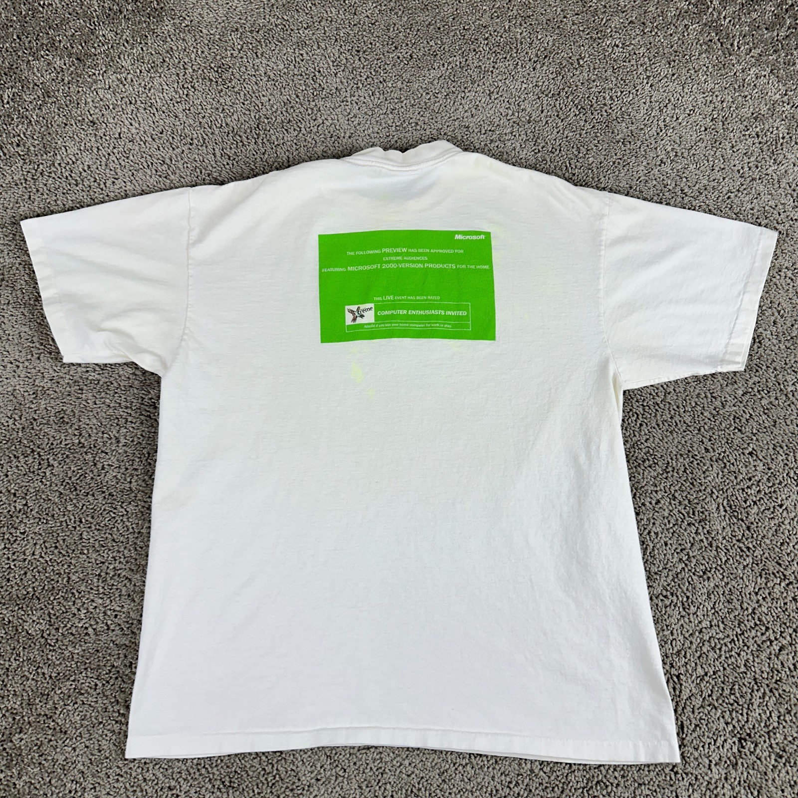 VINTAGE Microsoft Extreme Shirt Mens XL Windows Software Single Stitch 2000 Y2K gallery