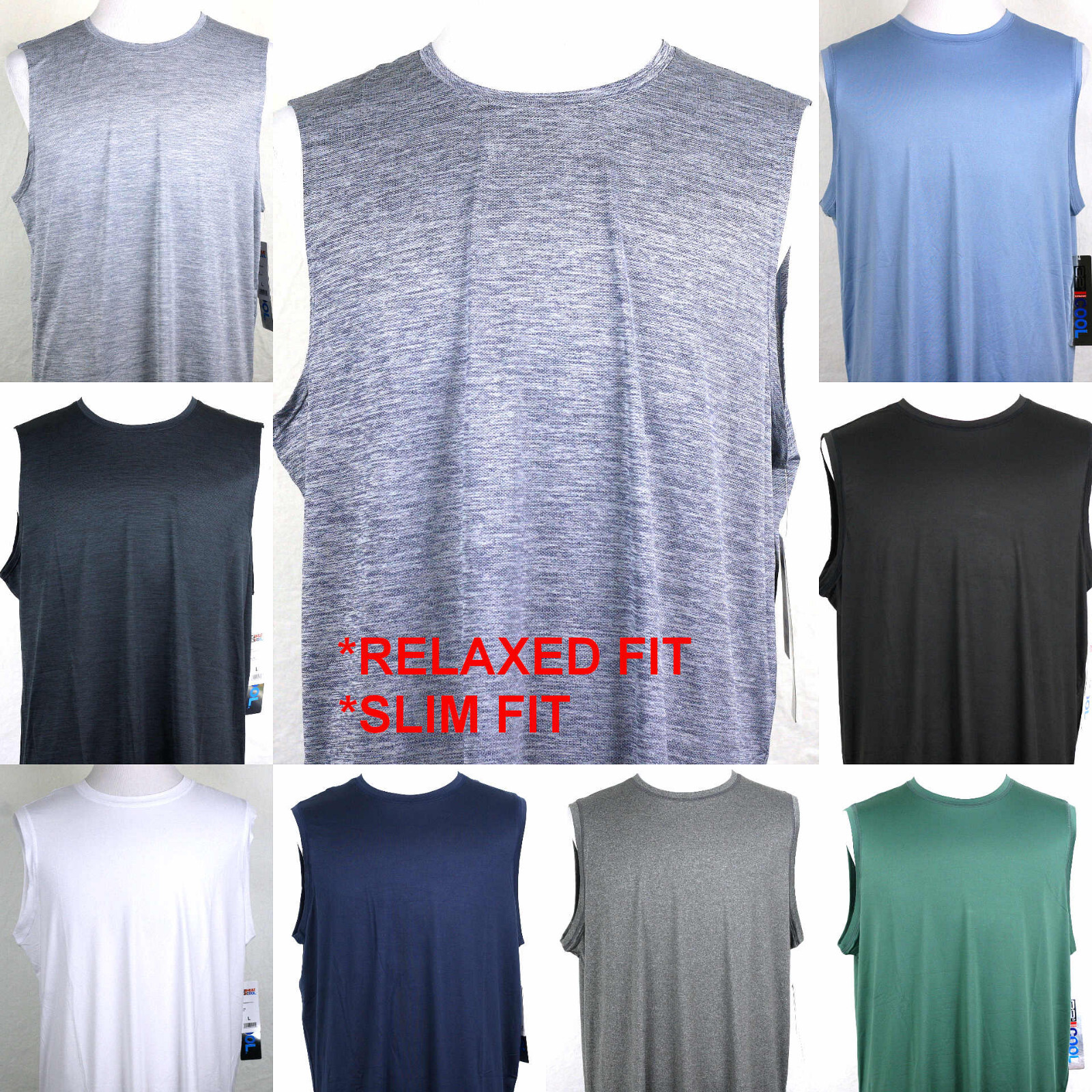 32 Degrees Cool Tank Relaxed/Slim Fit Crew Neck Sleeveless S, M, L, XL, XXL gallery