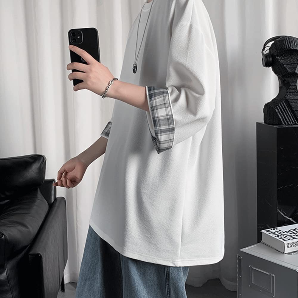 Mens Oversized 3 4 Sleeve Summer T Shirt gallery