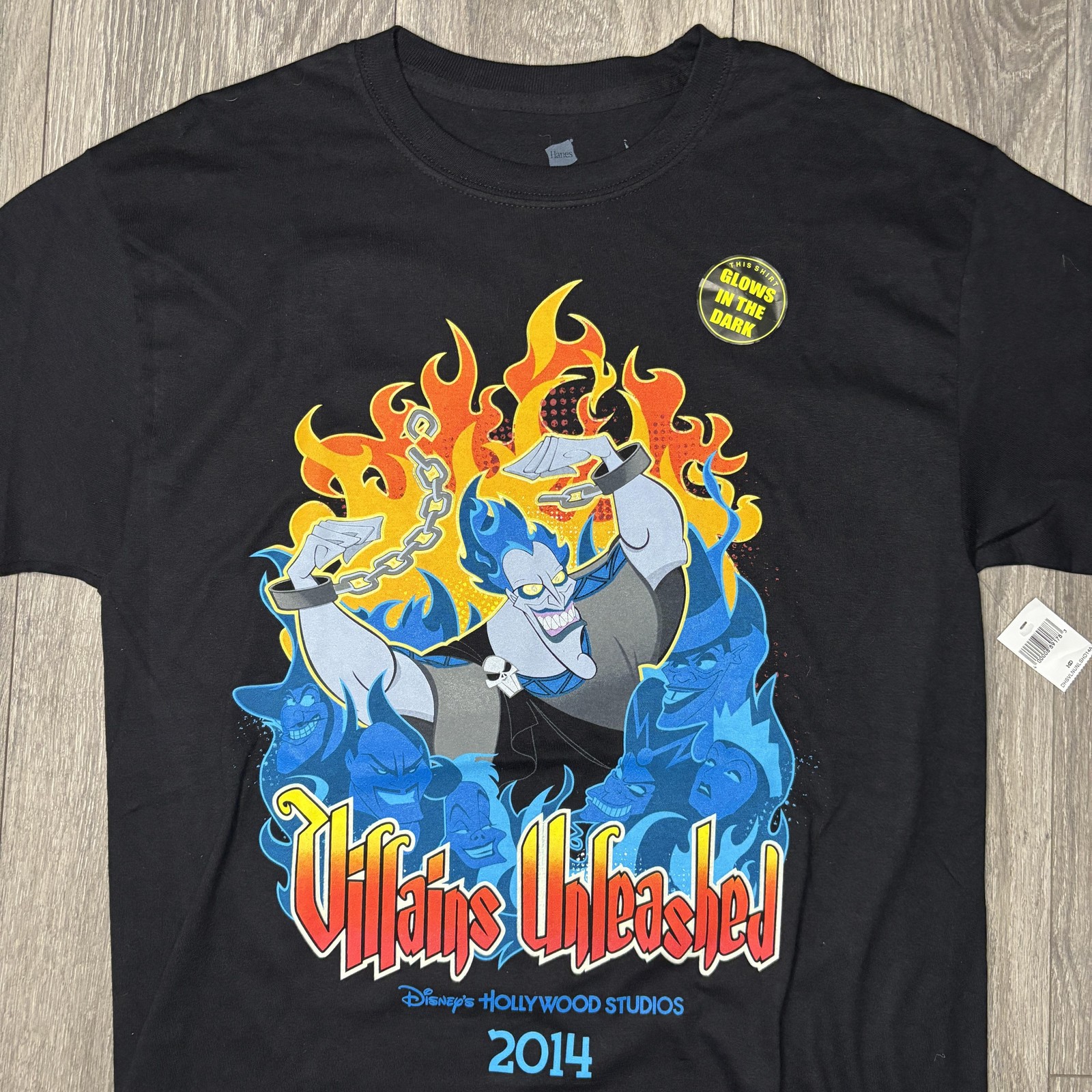 Disney Villains Unleashed Shirt Mens Medium Glows in Dark Hollywood Studios 2014 gallery