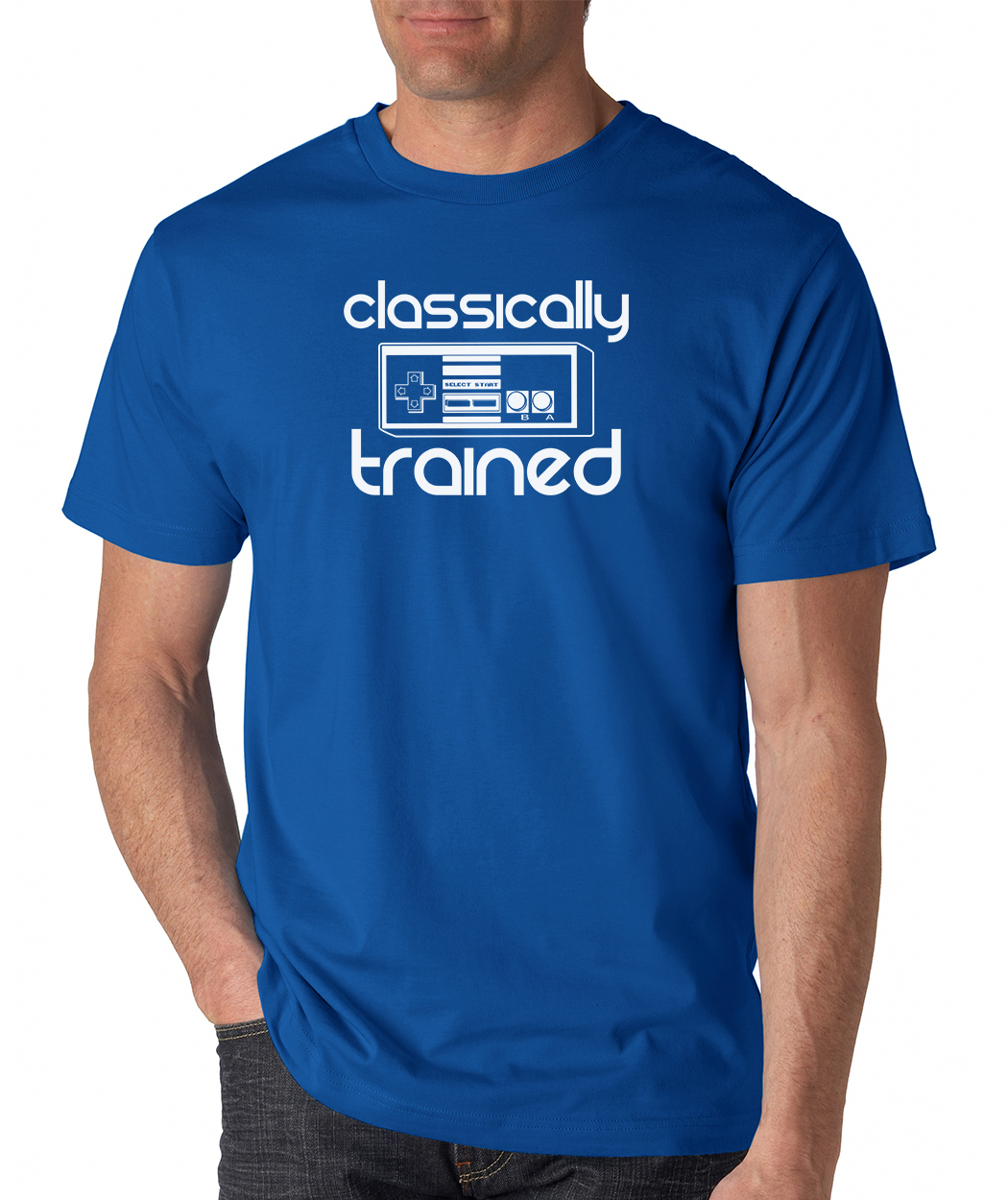 CLASSICALLY TRAINED gaming T-Shirt NES geek retro gamer nintendo nerd gallery