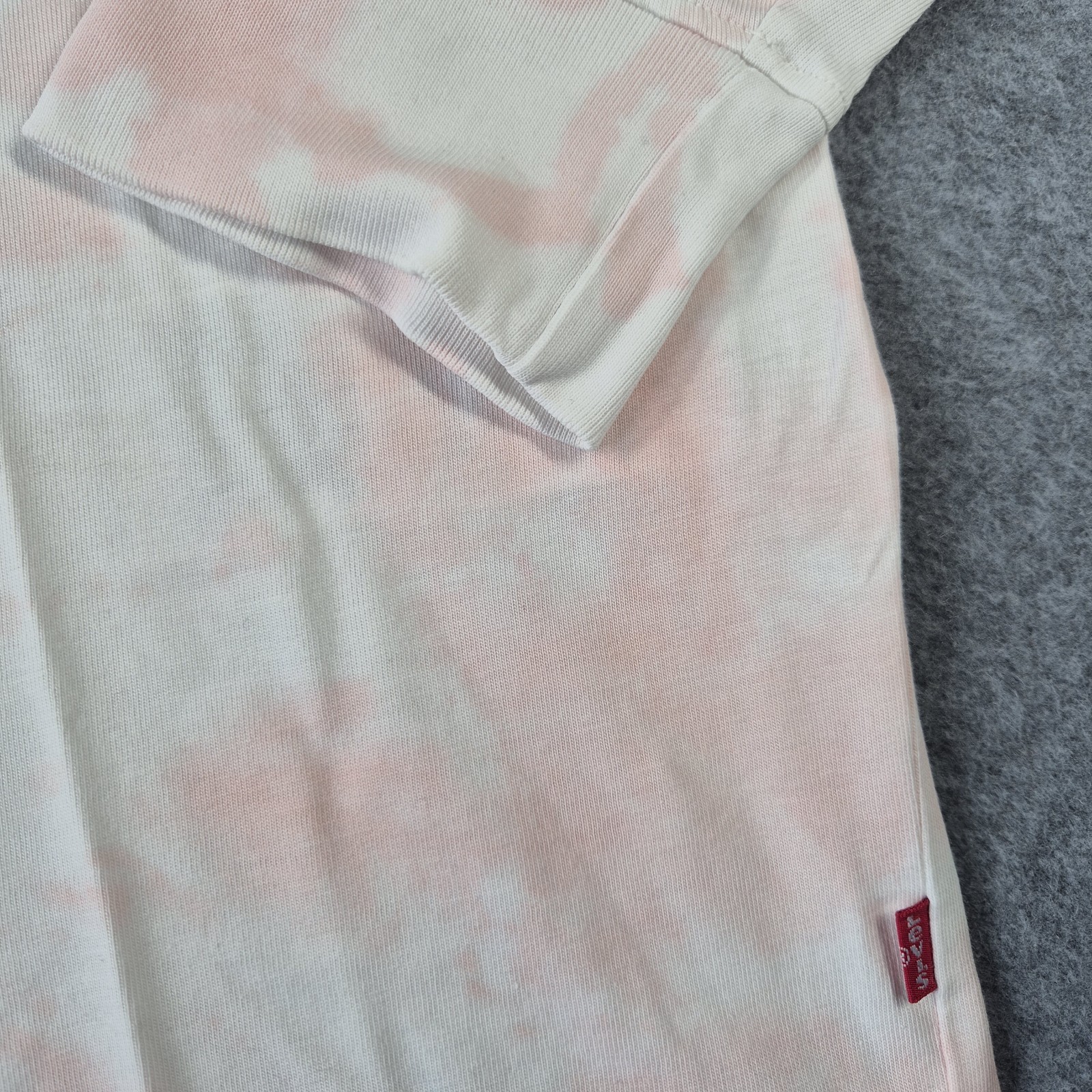Levi's Tie Dye Multicoloured Long Sleeve T Shirt Back Print Men's Uk Size Medium gallery