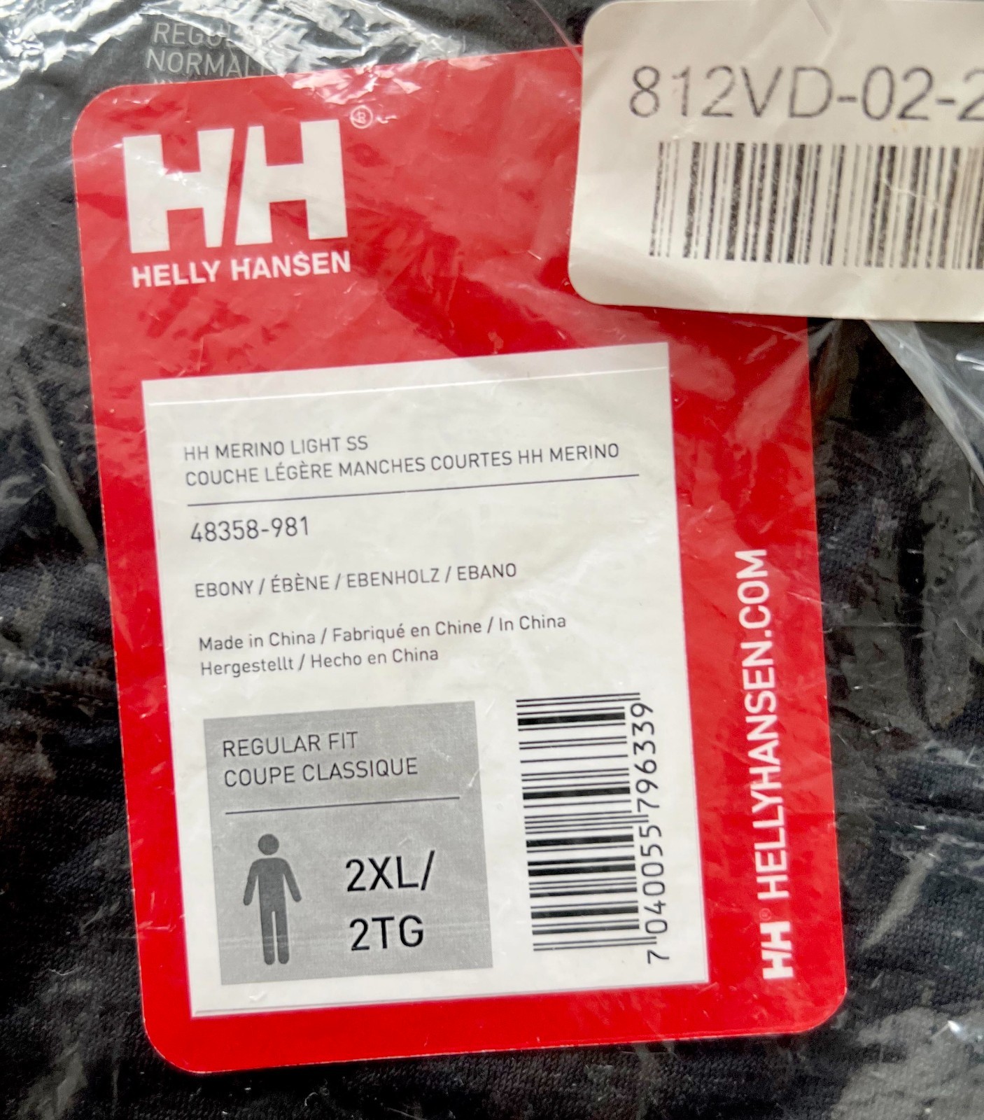 NEW Helly Hansen Merino Light Shirt XXL 100% Merino Wool Black Base Layer TShirt gallery