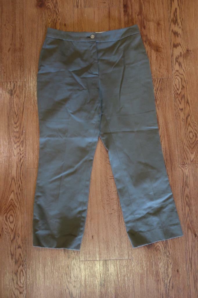 WOMENS MICHAEL KORS OLIVE GREEN CROPPED PANTS 4 * gallery