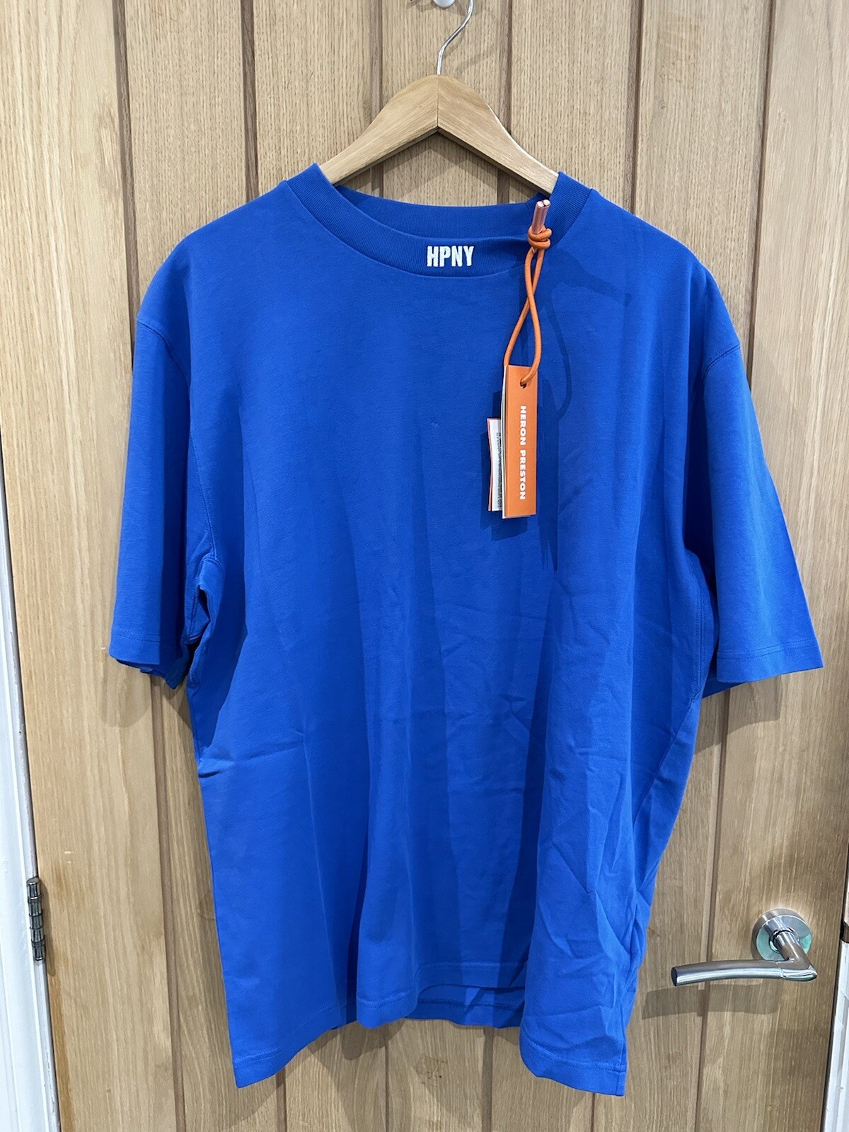 HERON PRESTON Embroided Logo Neck T-shirt Size Large GENUINE RRP £200 #E2 gallery