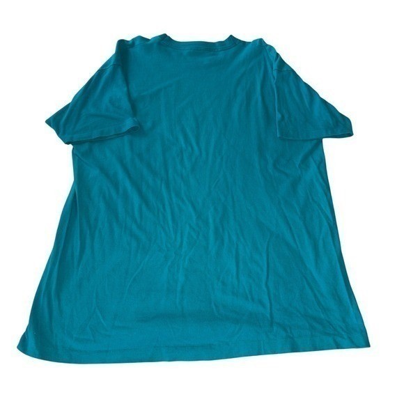 VTG 90s Fruit of the Loom Blank T Shirt XL Teal Single Stitch Made in USA Grunge gallery