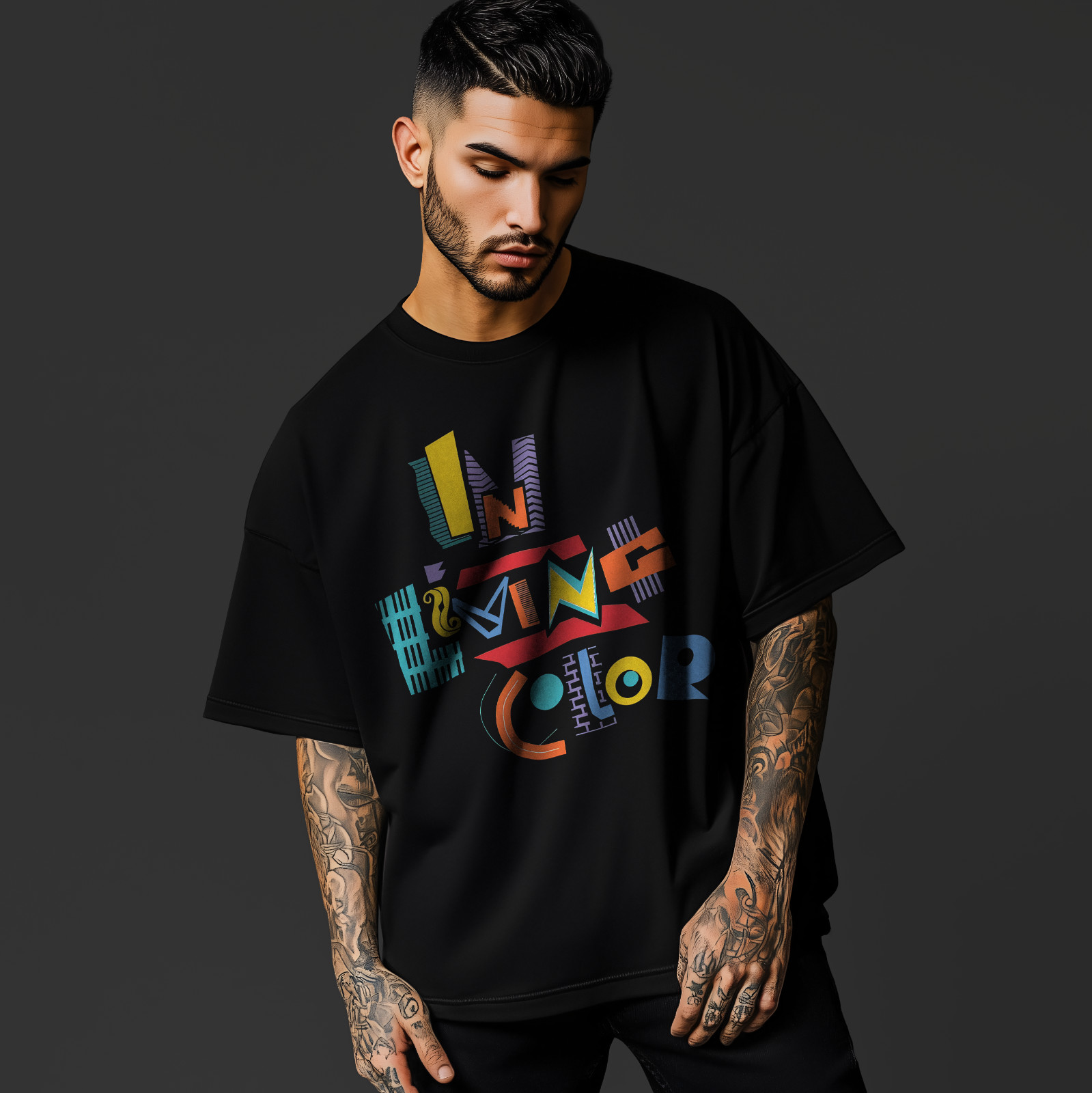 In Living Color Retro Graphic T-Shirt 90s Vintage TV Show Inspired ColorfulA 100 gallery