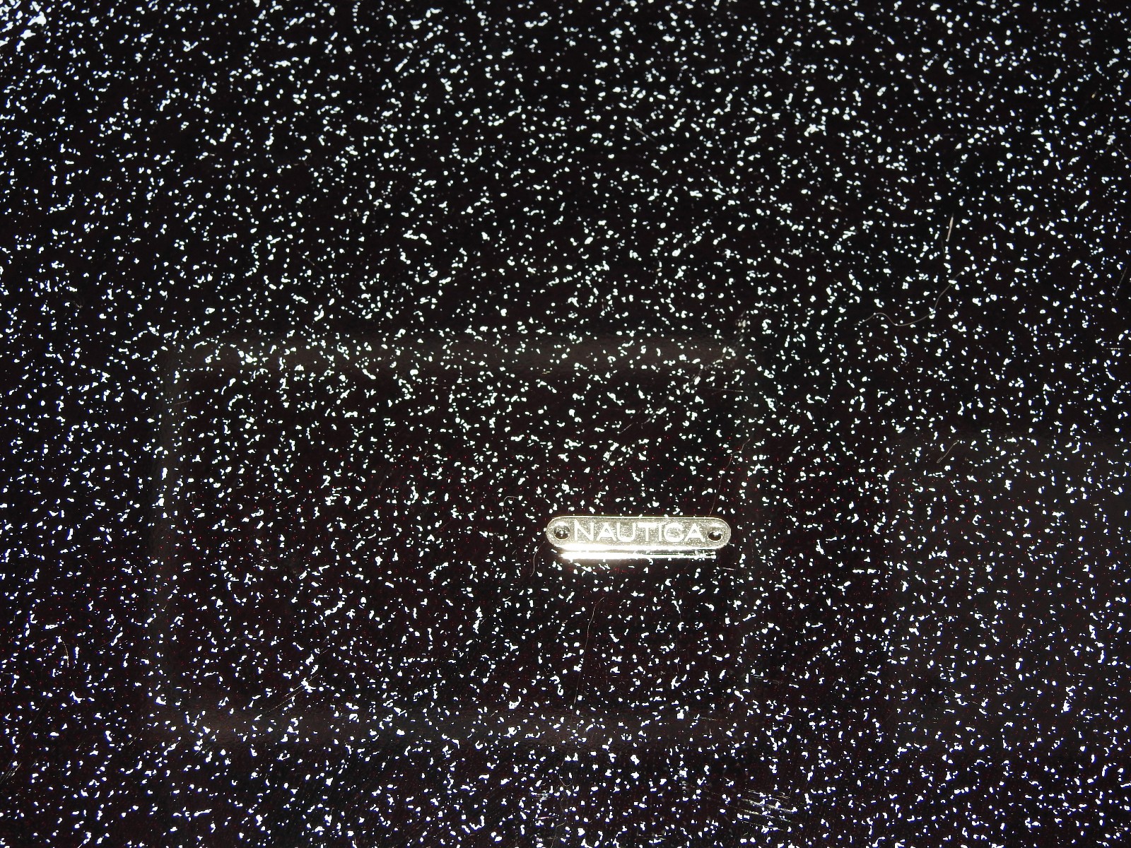 Nautica metal tag from apparel item - silver-tone. 1" Long x 3/16" Tall gallery