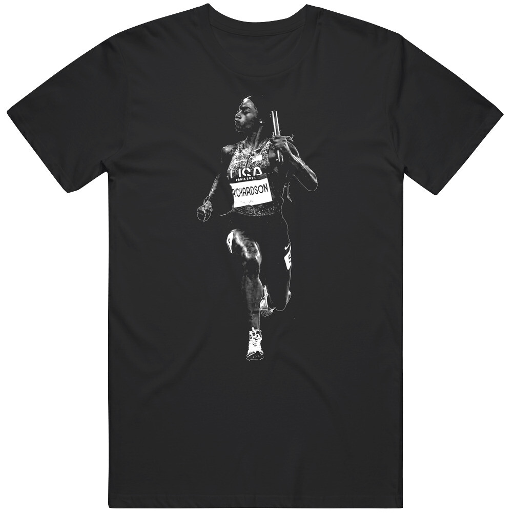 Sha'Carri Richardson Silhouette Gold Medal Run v2 T Shirt gallery
