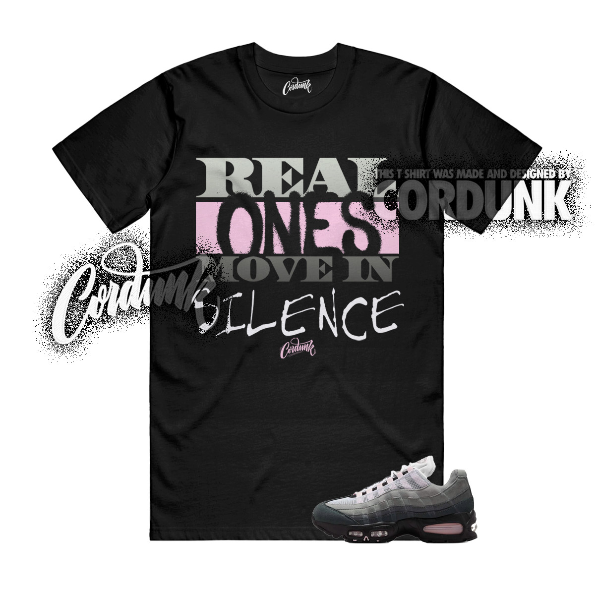Air Max 95 Pink Foam OG Big Bubble White Black Silver T Shirt Match REAL gallery