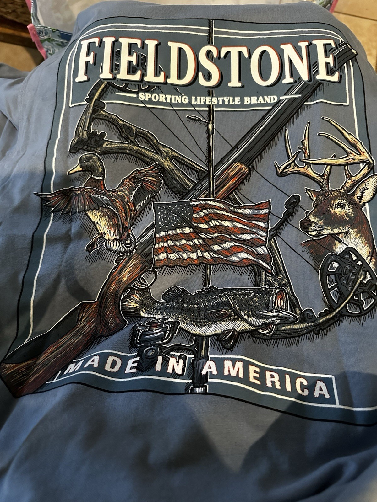Fieldstone Outdoors Men’s Hunting Lifestyle Fishing Cotton Tee Sz XL Retail $34 gallery