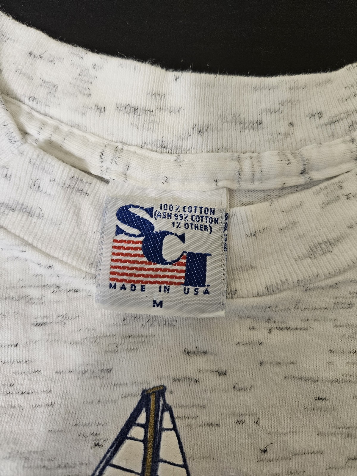 SCI Key West Sailboat Nautical Graphic Print T-Shirt Men's M White Cotton gallery