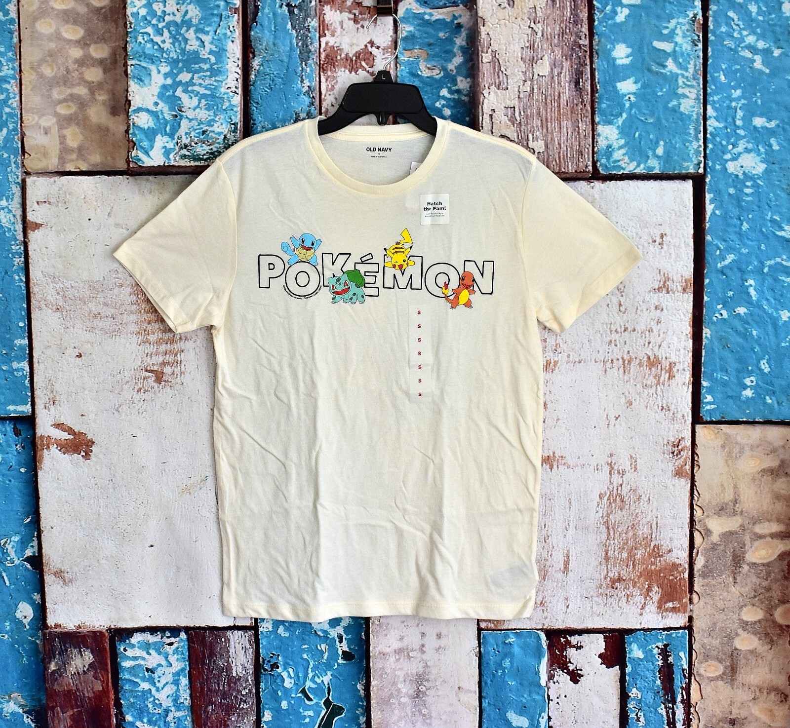 Unisex Old Navy Pokemon Gender-Neutral Graphic T-Shirt MEDIUM Creme NEW TAG gallery