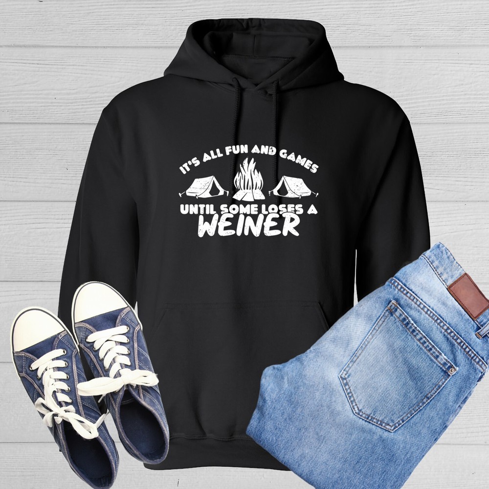 It’s All Fun And Games Graphics Novelty Sarcastic Humor Men’s Hoodies