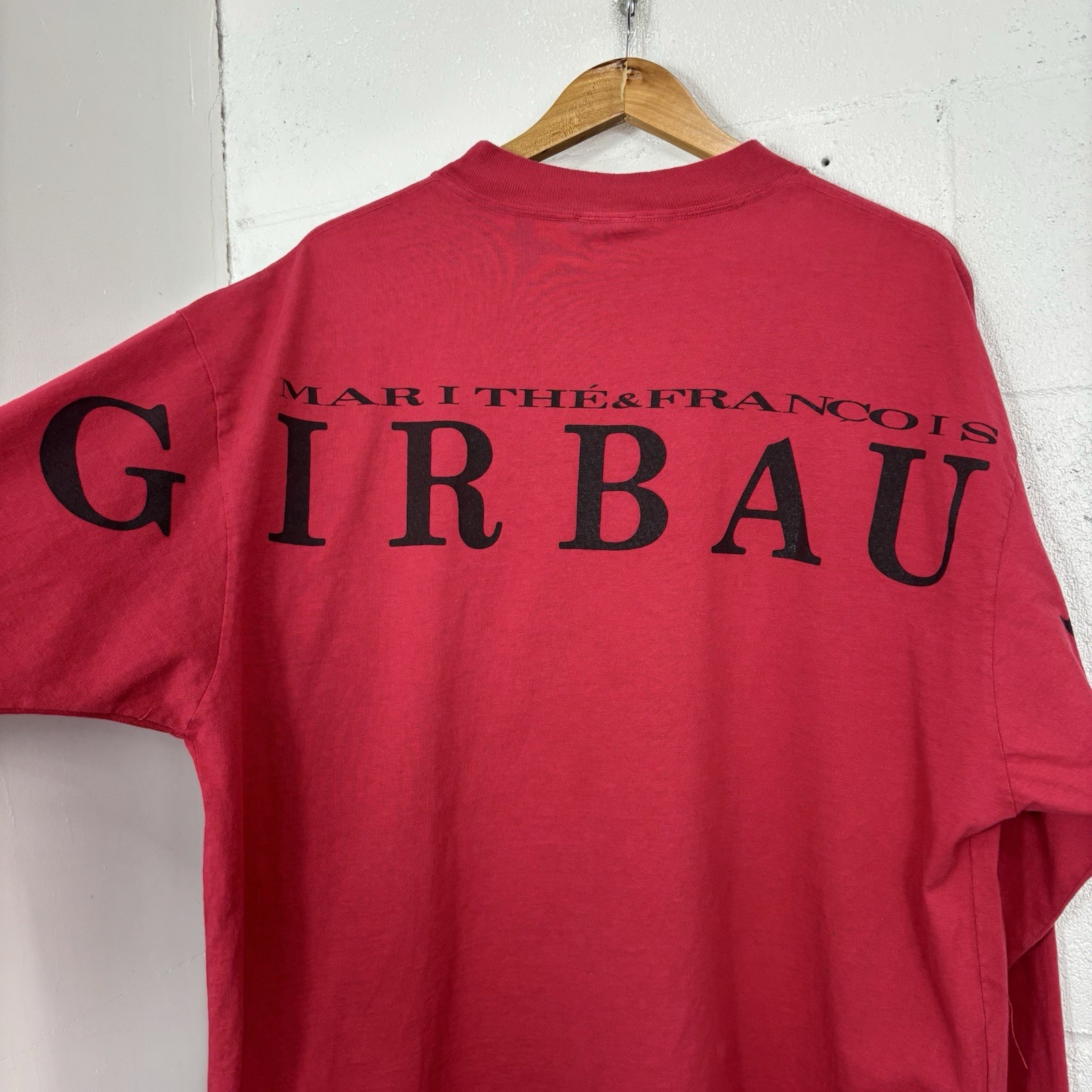 Vintage 90z Marithe Francois Girbaud T-Shirt Mens One Size Red Hip Hop Sz XXL gallery