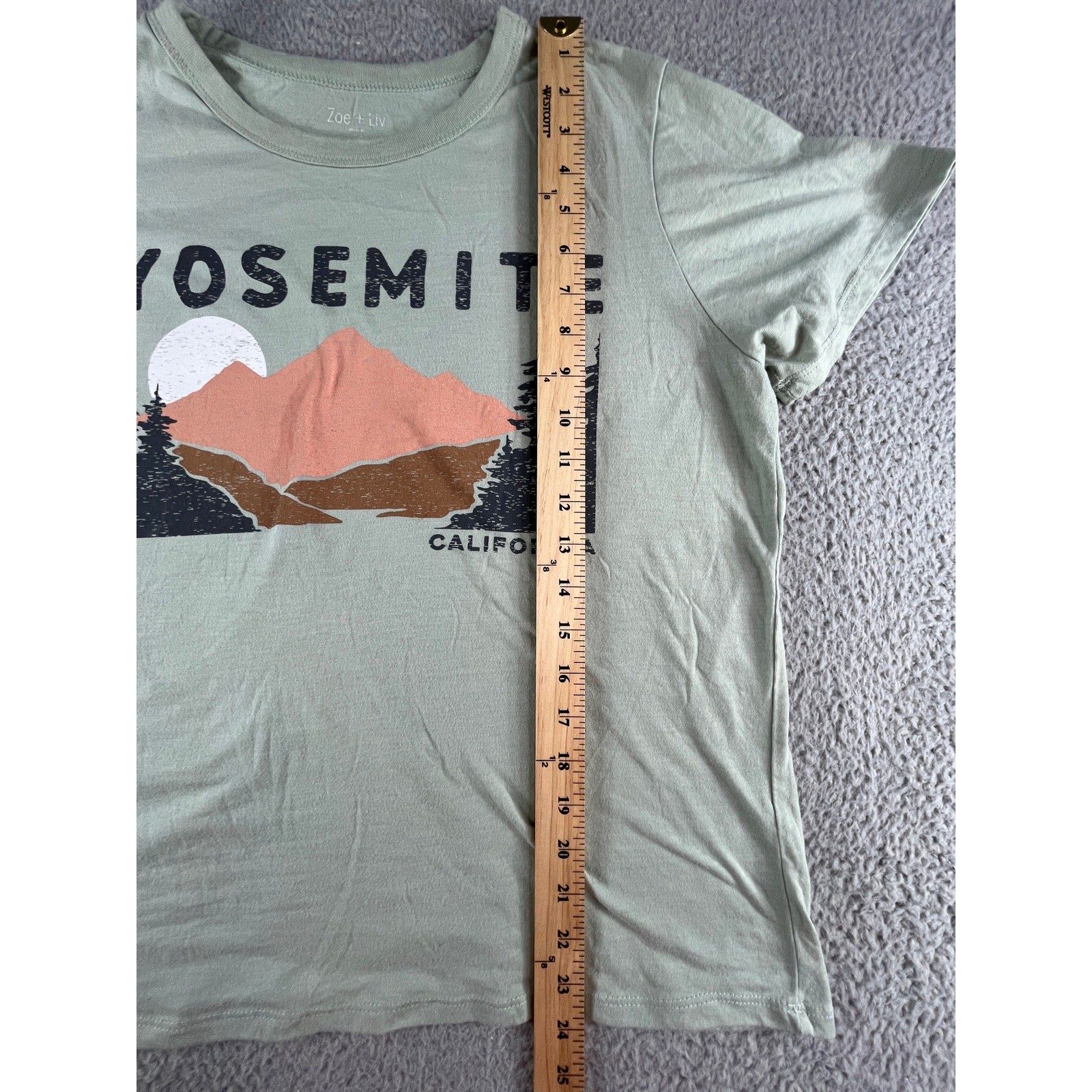 Yosemite National Park Shirt Mens Large Sage Green Zoe + Liv California Outdoors gallery