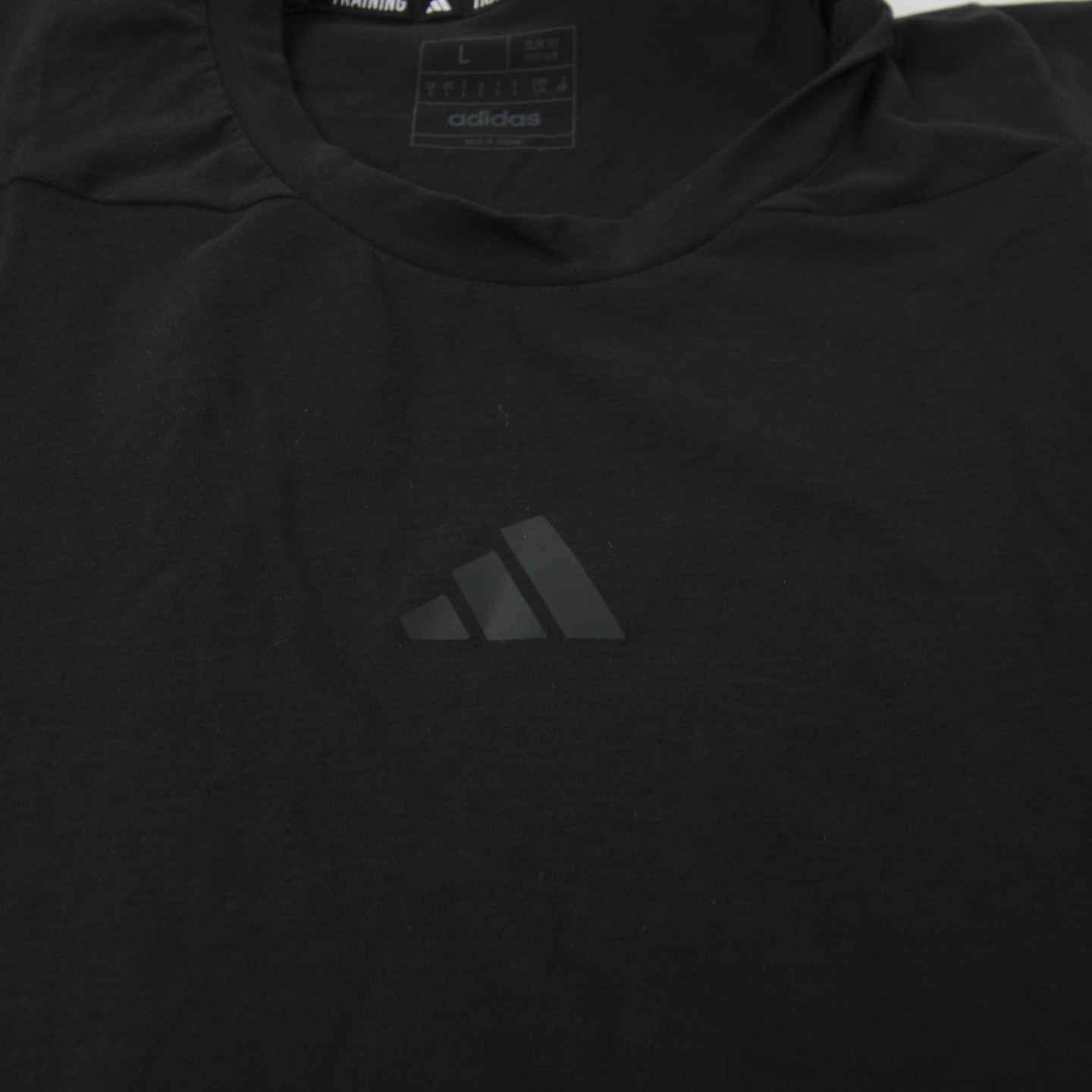 adidas Short Sleeve Shirt Men's Black New with Tags L gallery