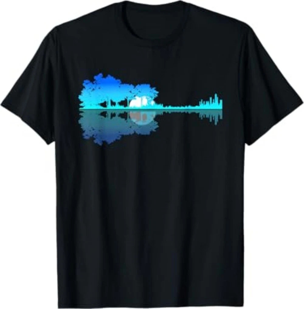 Guitar Lake Shadow Love Guitar Musician T-Shirt gallery